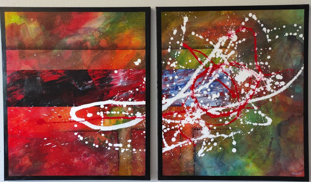 ASCENSION — Ακρυλικό σε καμβά, 60x50 cm, Thomas Konstantinidis