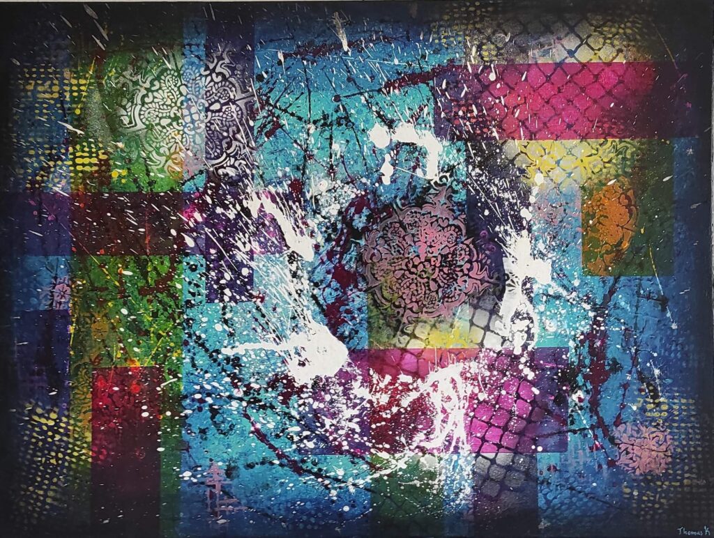 BLOSSOM — Ακρυλικό σε καμβά, 60x80 cm, Thomas Konstantinidis