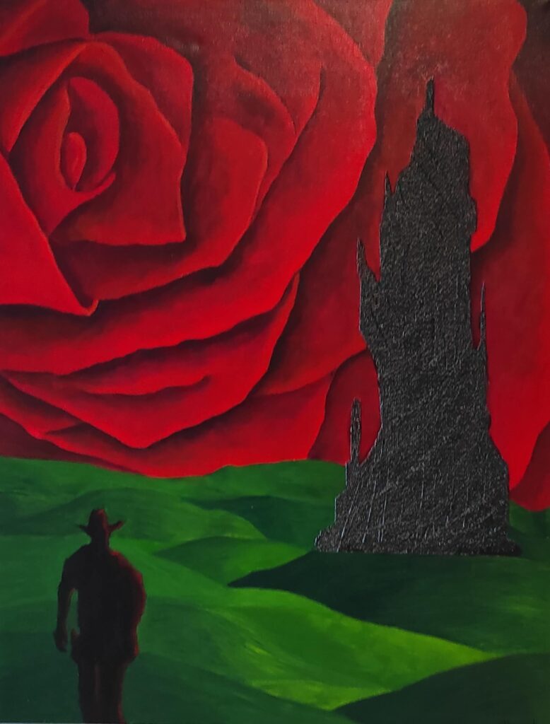DARK TOWER — Ακρυλικό σε καμβά, 90x70 cm, Thomas Konstantinidis