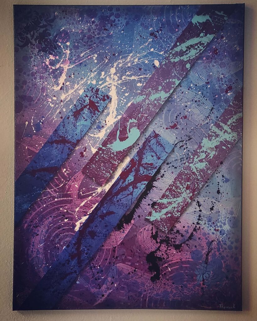 ELEVATION — Ακρυλικό σε καμβά, 80x60 cm, Thomas Konstantinidis