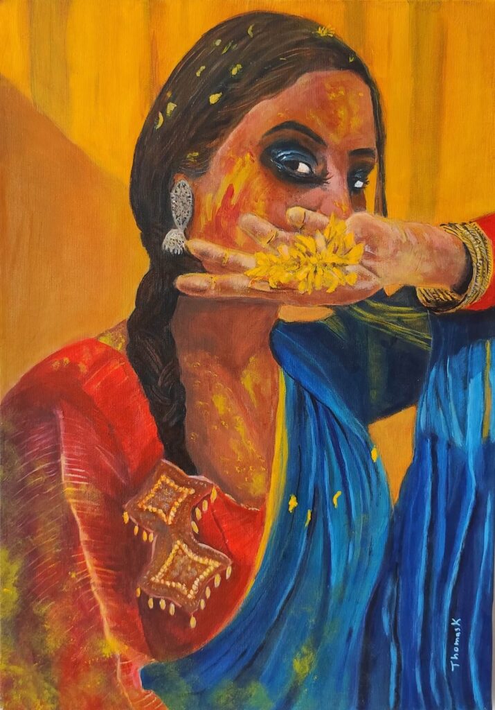 HOLI — Ακρυλικό σε καμβά, 50x35 cm, Thomas Konstantinidis