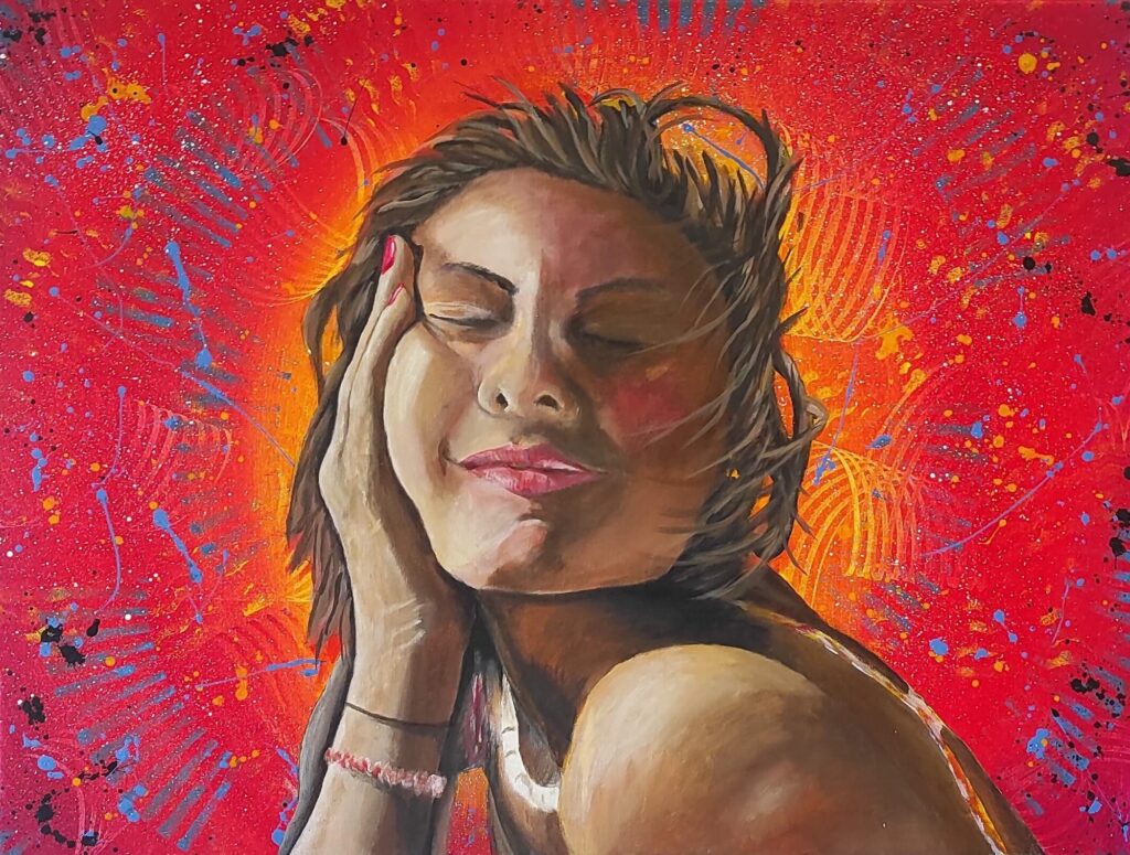 IMPISH GLEE — Ακρυλικό σε καμβά, 60x80 cm, Thomas Konstantinidis