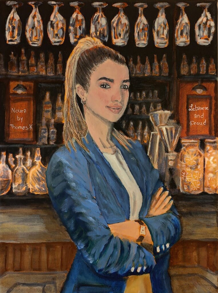 NOURA — Ακρυλικό σε καμβά, 40x30 cm, Thomas Konstantinidis
