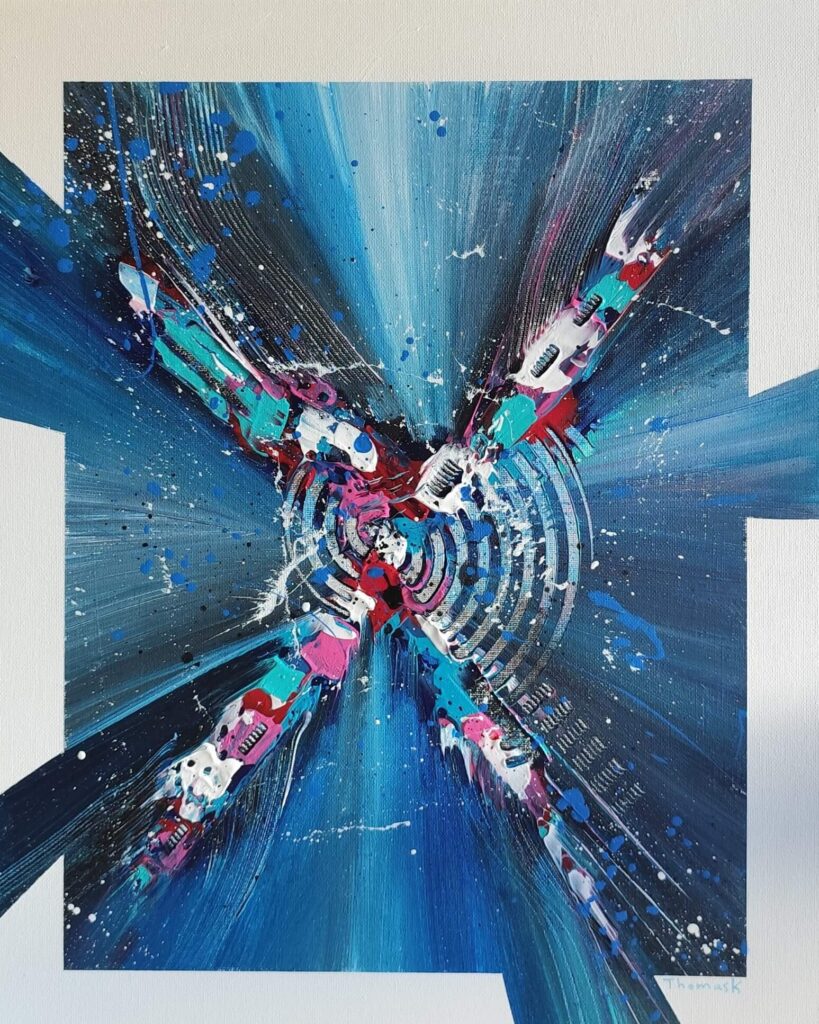 SERENITY OUTBURST III — Ακρυλικό σε καμβά, 50x40 cm, Thomas Konstantinidis