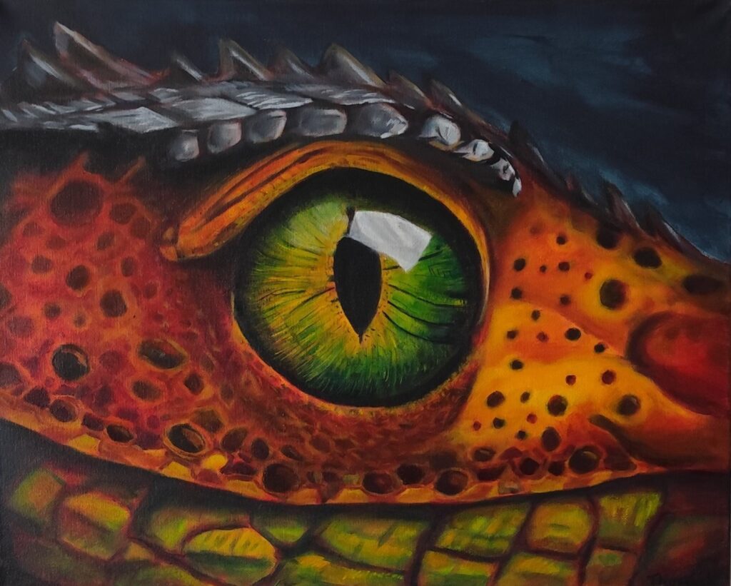 SMAUG — Ακρυλικό σε καμβά, 40x50 cm, Thomas Konstantinidis