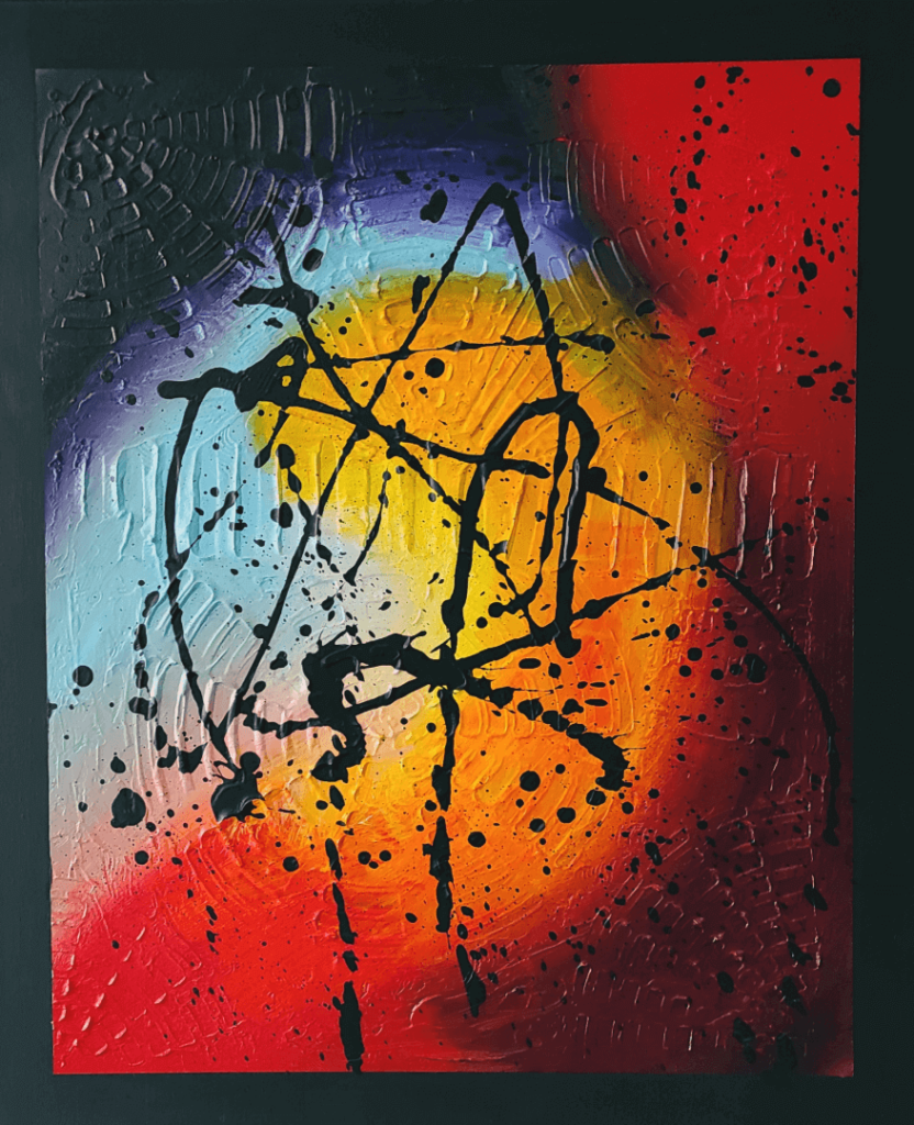 JOYSTORM — Ακρυλικό σε καμβά, 60x50 cm, Thomas Konstantinidis